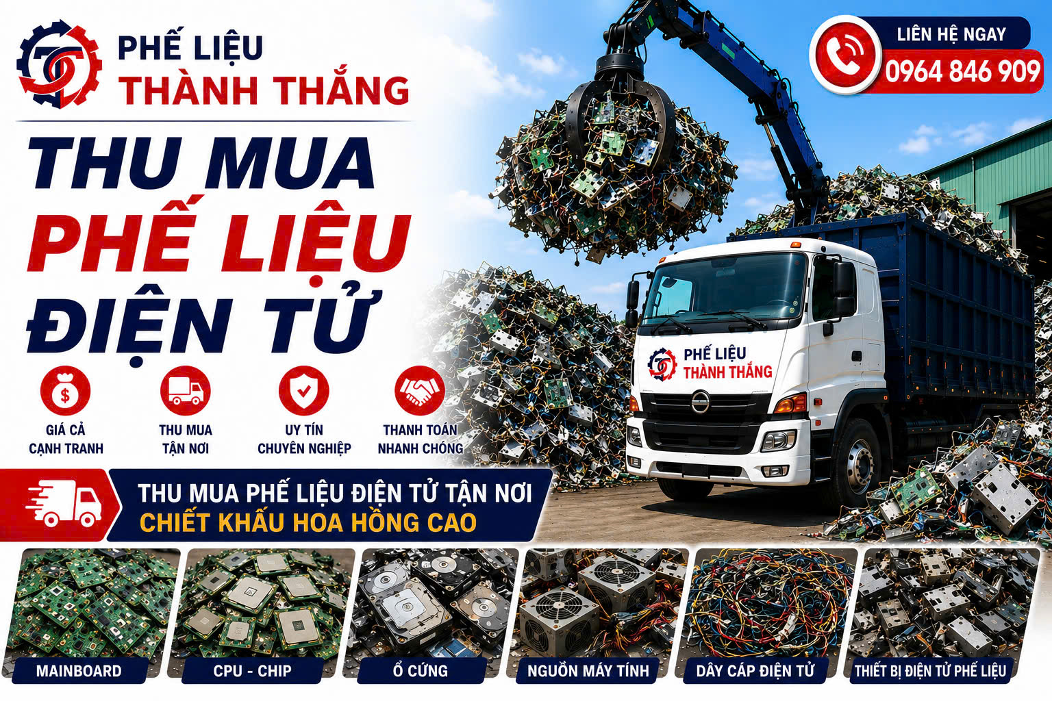 Thu mua phế liệu linh kiện điện tử