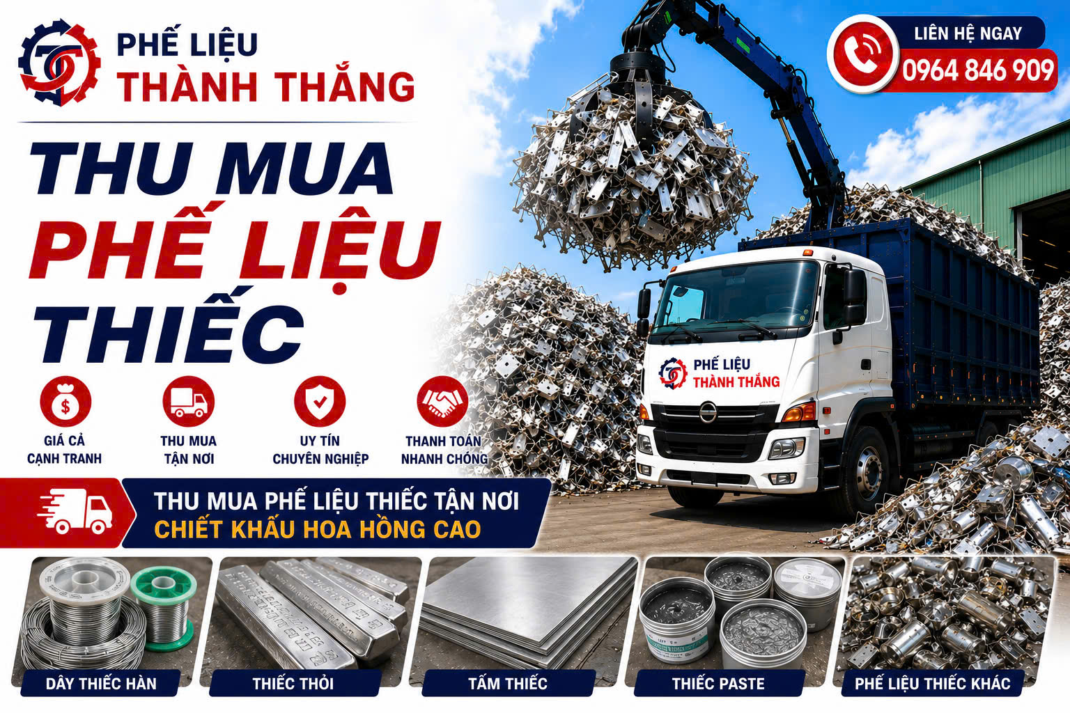 Thu mua phế liệu thiếc TP HCM 