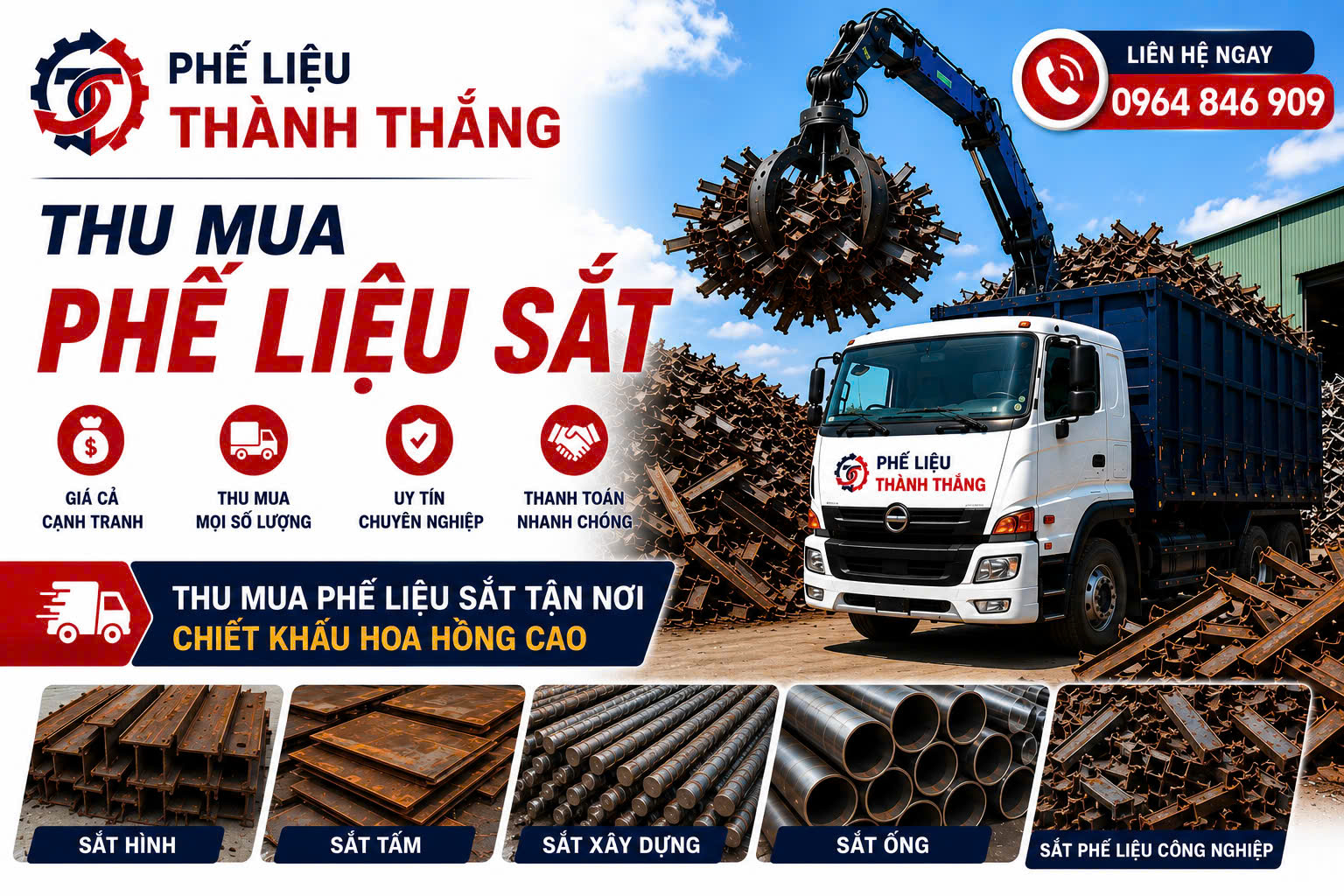 Thu mua phế liệu sắt TP HCM 